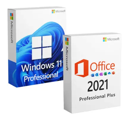 Pachet licente Microsoft Windows 11 Professional + Microsoft Office 2021 Professional Plus